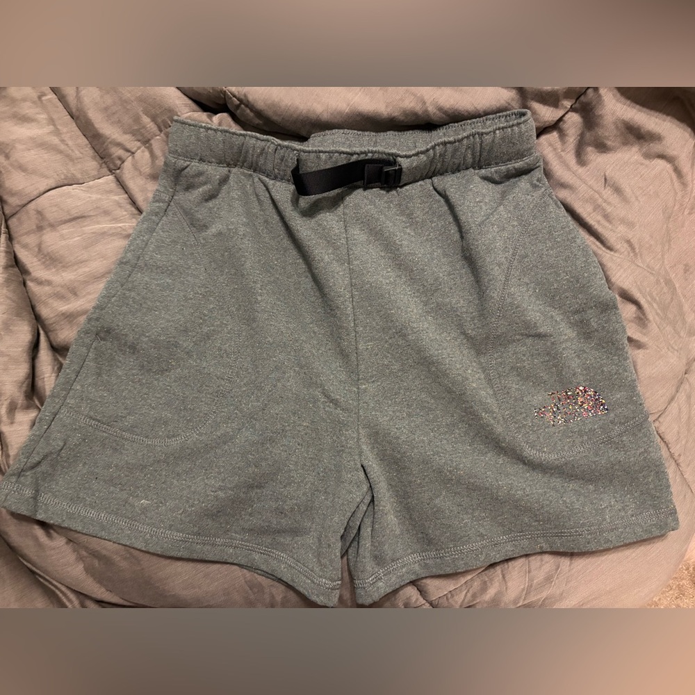The North Face Gray Athletic Shorts with Elastic Waistband